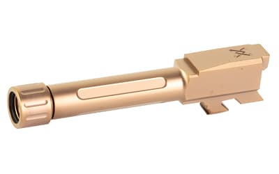 True Precision Threaded Barrel, 9MM, Fits Glock 43/43X, Copper TiCN Finish, Includes Thread Protector