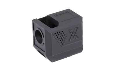 True Precision True-Lock Compensator, Fits Sig P365/X/XL/Macro with 1/2X28 Threaded Barrel, Black