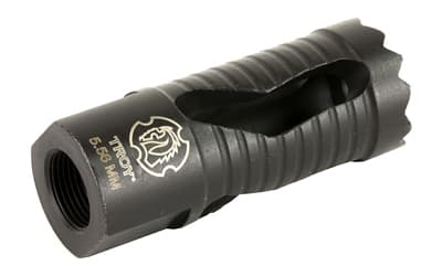 TROY Industries Medieval Muzzle Brake, 5.56 NATO, 1/2X28, Fits AR Rifles, Black Finish