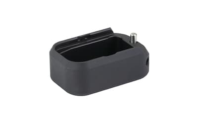 Taran Tactical Innovation Base Pad, Magazine Extension, Fits GLOCK 17/22 Magazines, +3 Rounds of 40 S&W/+4 Rounds of 9MM, Anodized Finish, Flat Black