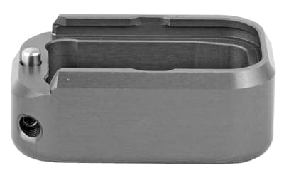 Taran Tactical Innovation Base Pad, Fits Glock 17/22, +3/+4, Small, Titanium Gray Finish