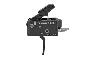 TriggerTech Trigger, 3.5LB Pull Weight, Fits AR-15, Competitive Flat Trigger, Two Stage, Black Finish, Includes Installation Tools, Instruction Book