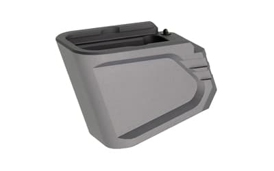 Tyrant CNC Mag Extension, Fits Glock 19/23, +5 Rounds for 9MM, Anodized Finish, Gray