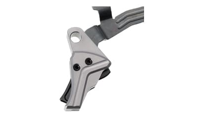 Tyrant CNC Improved Tyrant Trigger System, Fits Glock Gen 3/4, Anodized Finish, Gray Body with Black Safety Blade