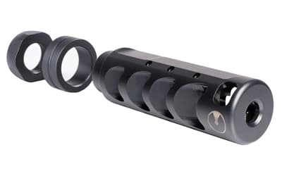 Ultradyne USA Apollo MAX Compensator with Timing Nut 7.62, AR-10, LR-308, 5/8X24 Thread, .975 Outside Diameter, Steel Nitride Finish