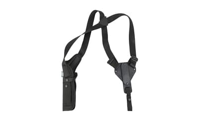 Uncle Mike's Vertical, Shoulder Holster, Right Hand, Black, Open End, Kodra Nylon
