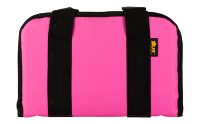 US PeaceKeeper Attache, Pistol Case, 12.5"x6.5", 600 Denier Polyester, Pink