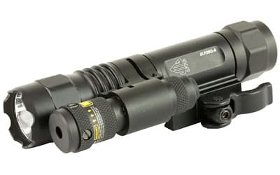 Leapers, Inc. - UTG AccuShot, Flashlight, Fits Picatinny, LED Weapon Flashlight with Adjustable Red Laser, 400 Lumen, with Quick Detach Mount