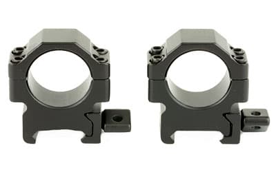 Leapers, Inc. - UTG Pro Max Strength, Rings, Fits Picatinny, 1" Low, 2 pieces, Black Finish