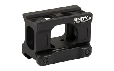 Unity Tactical FAST Micro, Red Dot Mount, 2.26" Optical Height, Compatible with CompM5s, CompM5b, Duty RDS Footprints, Anodized Finish, Black