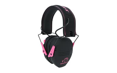 Walker's Razor Compact, Electronic Earmuff, Optimized for Smaller Head Sizes, Pink