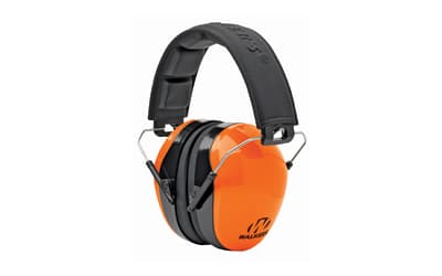 Walker's Passive, Earmuff, Padded Headband, Folding, Orange