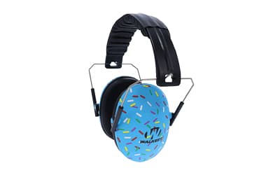 Walker's Folding Earmuff, Small, Blue Sprinkle