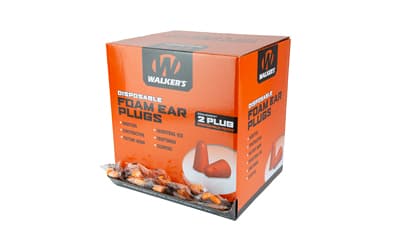 Walker's Ear Plug, Orange, Foam, 1,000 Individually Packaged Pairs