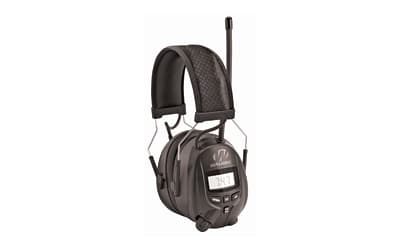 Walker's Digital AM/FM Radio Ear Muff, Built-in Radio, Black