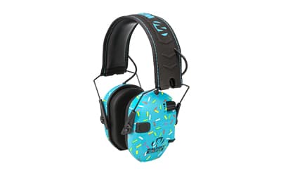 Walker's Razor Slim, Electronic Earmuff, Blue Sprinkle