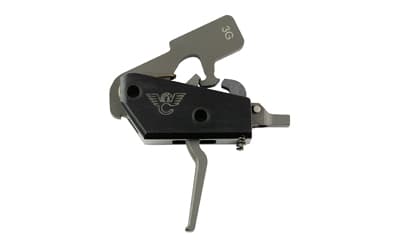 Wilson Combat Tactical Trigger Unit, 3-Gun, Flat Face Trigger, Two Stage, 3.5-4 Lb, Fits AR-15, Dry Film Lube Finish, Black
