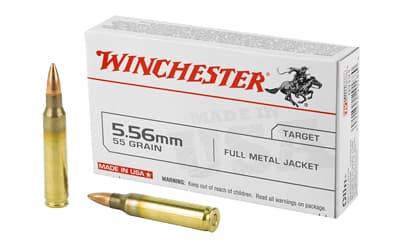 Winchester Ammunition USA, 556, 55 Grain, Full Metal Jacket, 20 Round Box