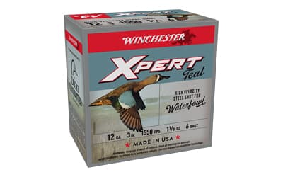 Winchester Ammunition XPERT STEEL, High Velocity, 12 Gauge, 3", 1-1/8oz, Steel Shot, 25 Round Box