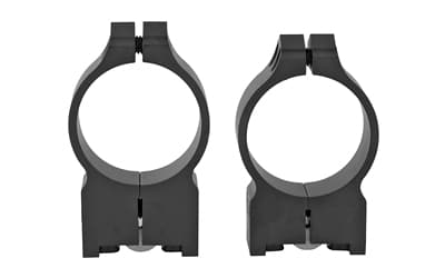Warne Permanent Attached Fixed Ring Set, Fits Ruger M77, 30mm Medium, Matte Finish