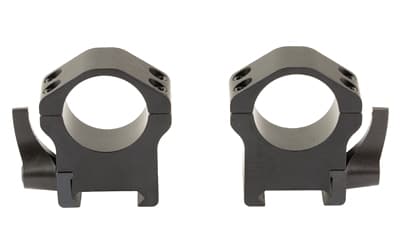 Warne Maxima Horizontal Quick Disconnect Ring, Fits 1" Optics, High Height, Steel Construction, Matte Finish, Black