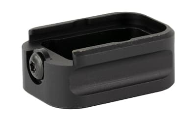Warne Magazine Extension, Fits Glock 19/23, 9MM/.40 S&W, +3/+2, Black