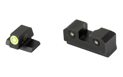XS Sights R3D 2.0, Tritium Night Sight, Fits Canik TP9SF, Green Front Outline, Green Tritium Front/Rear