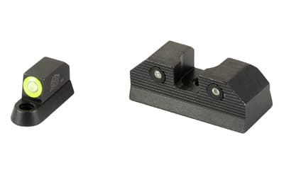 XS Sights R3D, 2.0, Tritium Night Sight, For CZ P10, Standard Height, Green Front Outline, Green Tritium Front/Rear