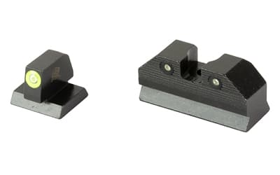 XS Sights R3D, 2.0, Tritium Night Sight, For Desert Eagle (.44 Mag/.50AE), Standard Height, Green Front Outline, Green Tritium Front/Rear