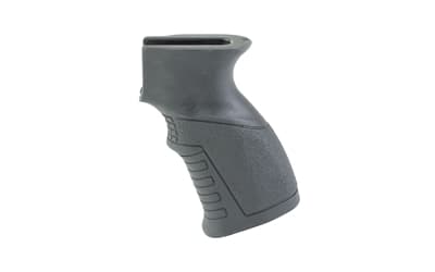 XTS AK Rubberized Pistol Grip, Fits AK Pattern Rifles, Finger Grooves, Black