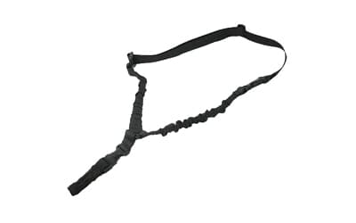 XTS 1 Point Bungee Sling, Nylon Construction, HK Style Snap Hook Adapter, Side-Release Buckle, Black