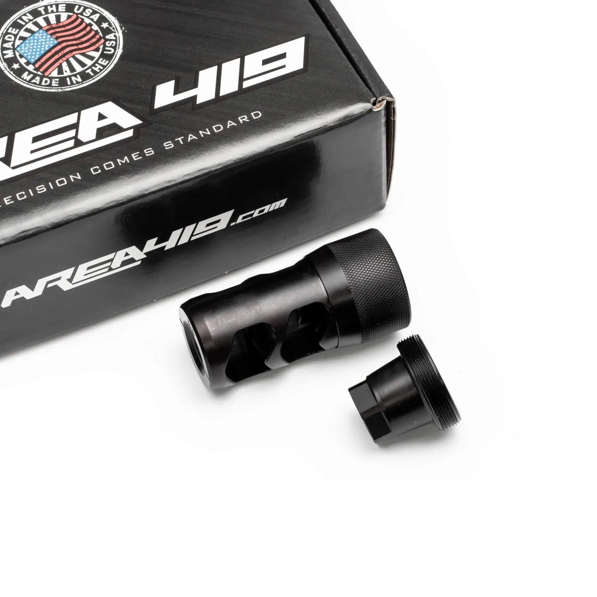 Area 419 Hellfire 2P-Self Timing Muzzle Brake w/ Adapter 223/6mm 1/2-28
