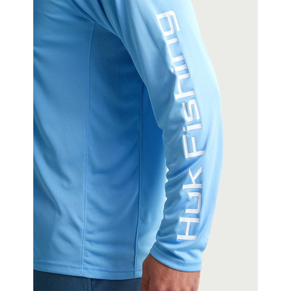 Huk Vented Pursuit Long Sleeve Hoodie Marolina Blue 2XL