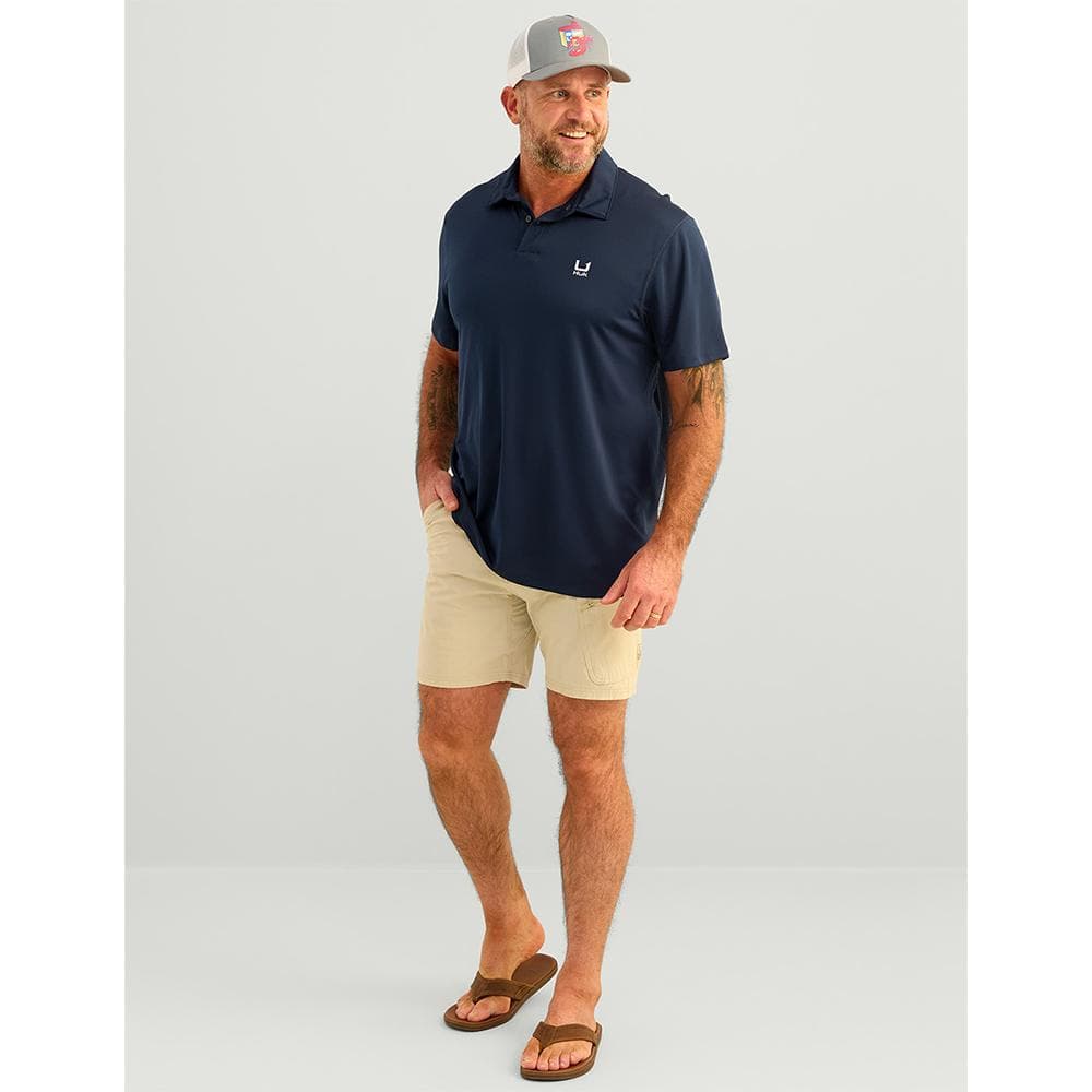 Huk Icon Polo Short Sleeve Shirt Naval Academy 2XL