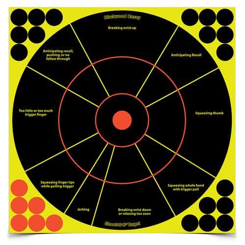 Birchwood Casey Shoot NC 12" Handgun Trainer Targets - 50/ct (1200 Pasters)