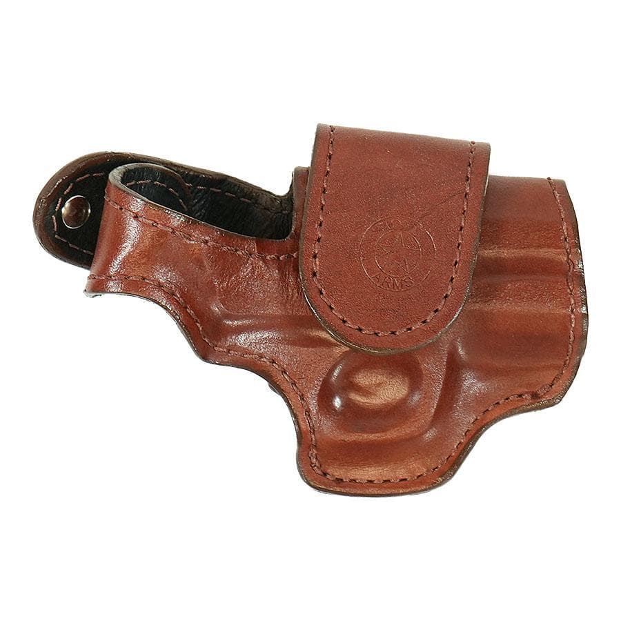 Bond Arms Leather Driving Holster RH 3" Barrel Brown with Henna Stitching