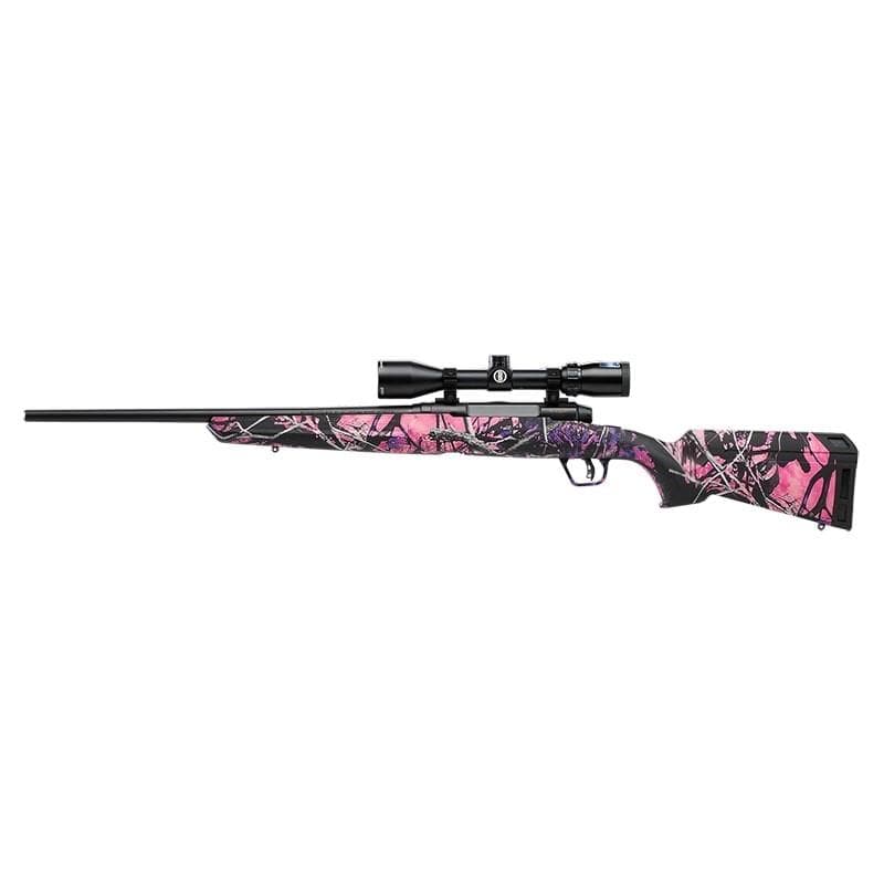 Savage Arms Axis II XP Compact Rifle 6.5 Creedmoor 4/rd 20" Barrel Muddy Girl Pink with Stock