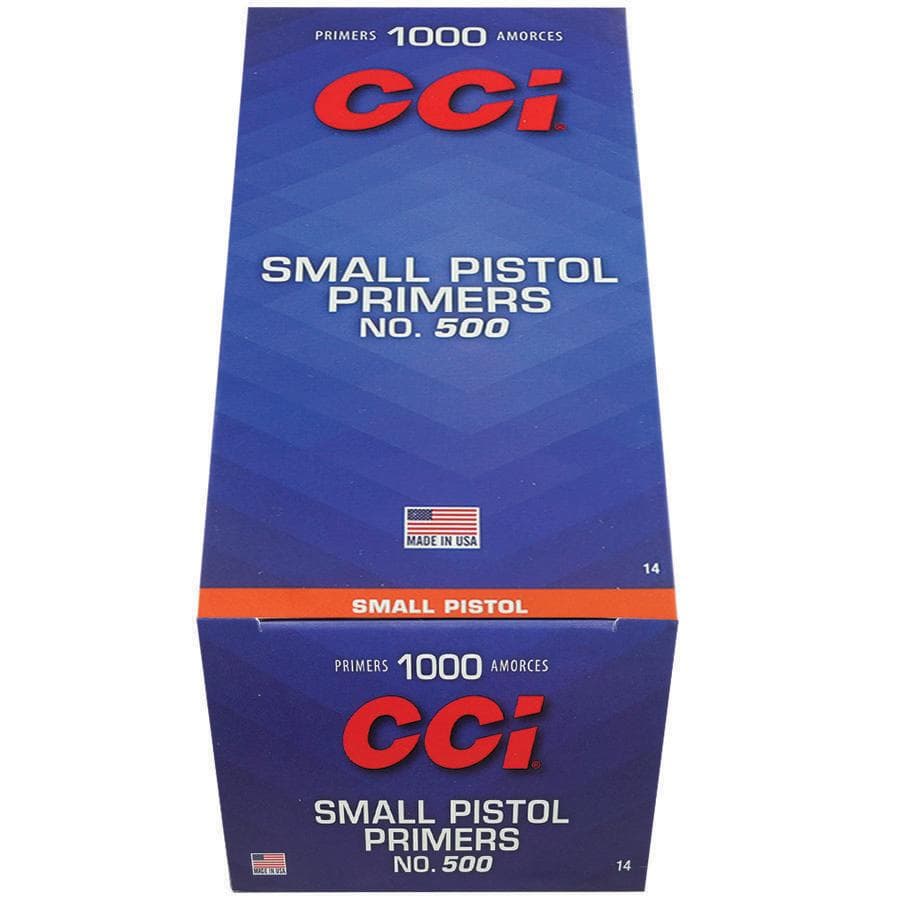 CCI Standard Primers #500 Small Pistol 1000/ct