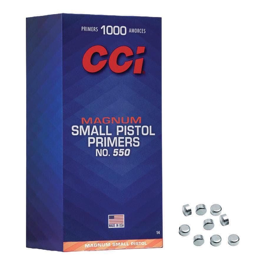 CCI Standard Primers #550 Magnum Small Pistol 1000/ct