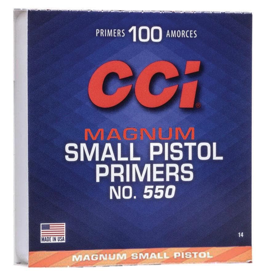 CCI Standard Primers #550 Magnum Small Pistol 1000/ct