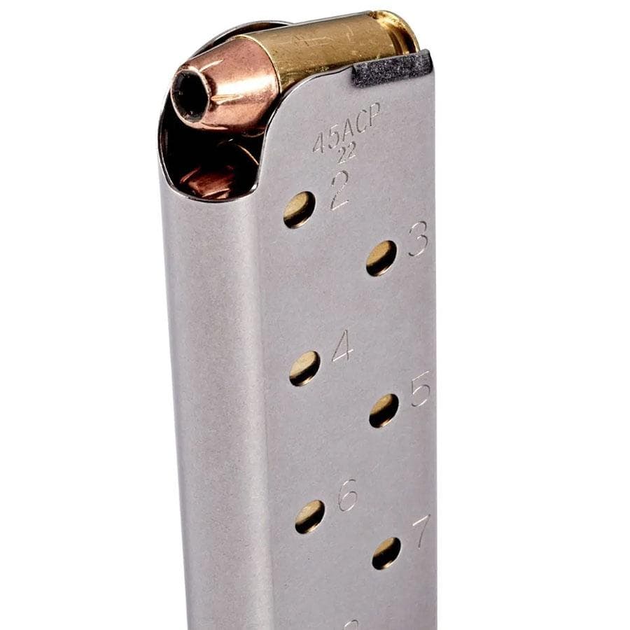 Chip McCormick Power Mag Plus Colt 1911 Handgun Magazine .45 ACP Stainless Steel 8/rd