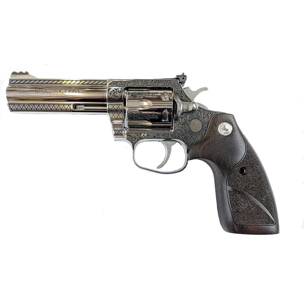Colt King Cobra Carry "Filigree Frame/Bar" Handgun .357 Rem Mag 6rd Capacity 4.25" Barrel Stainless Finish Wood Grips