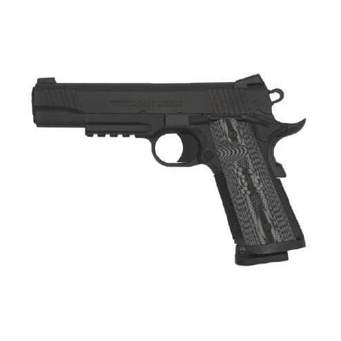 Colt CCU Rail Handgun 9mm Luger 9rd Magazine 5" Barrel Matte Black DLC Finish