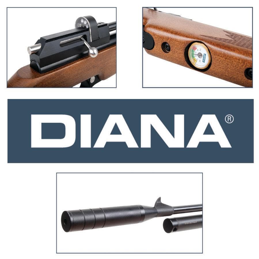 DIANA Stormrider Air Rifle black .22 cal. 5.5mm PCP - Black