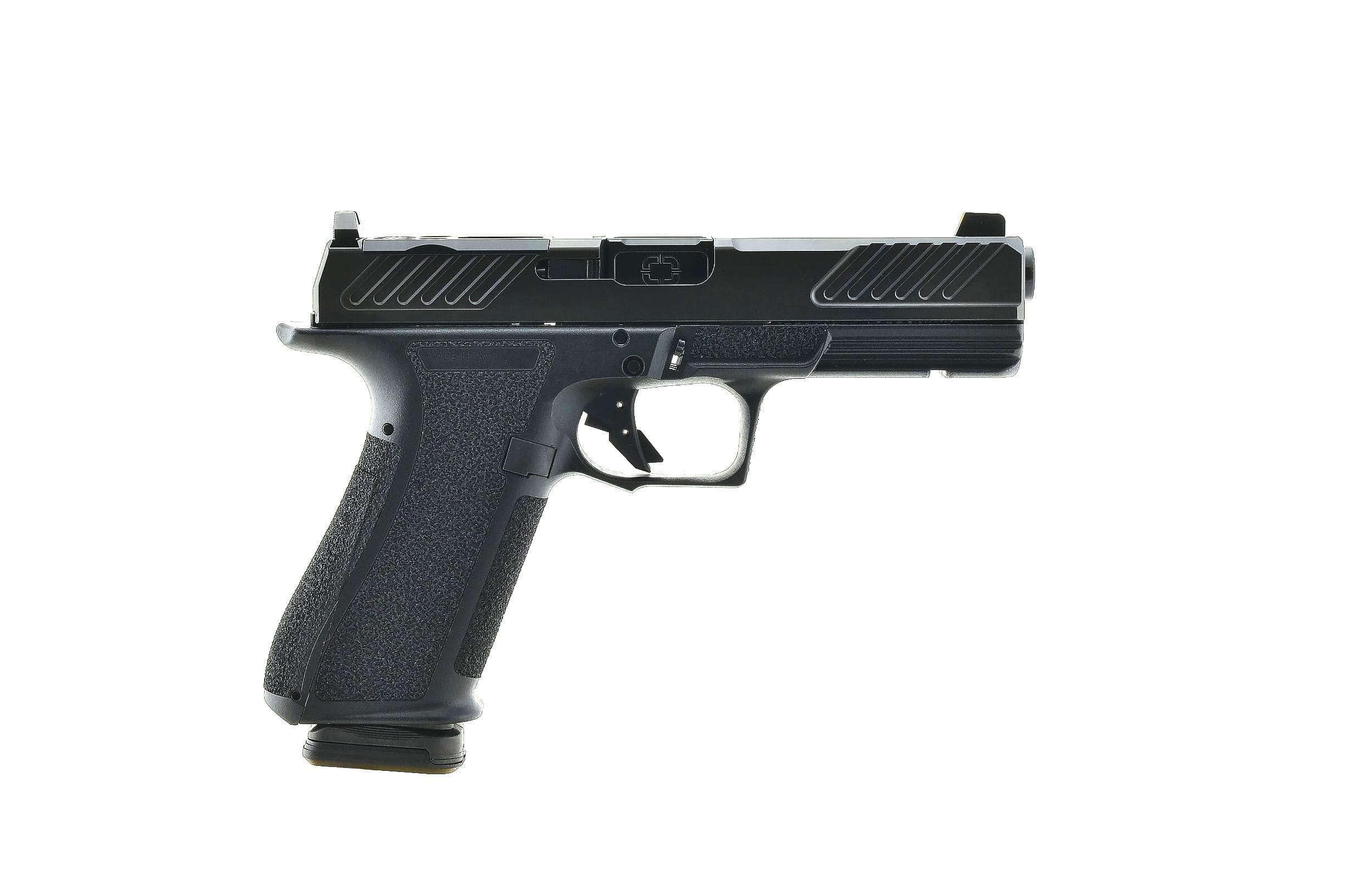 Shadow Systems DR920 Optic Combat Slide Handgun 9mm Luger 17rd Magazine 4.5" Black Barrel Front Night Sight