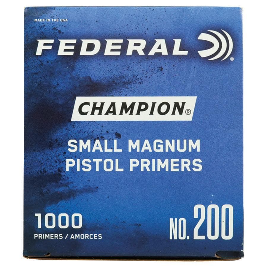 Federal Premium Champion Centerfire Primers Mag Small Pistol 1000/ct