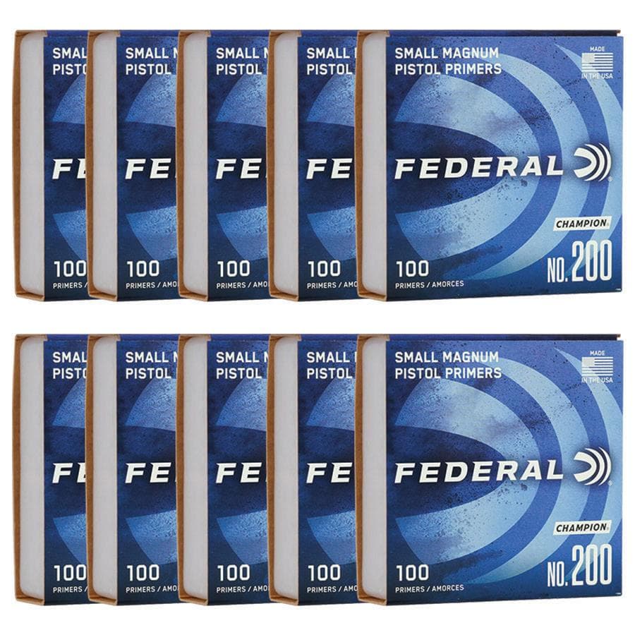 Federal Premium Champion Centerfire Primers Mag Small Pistol 1000/ct