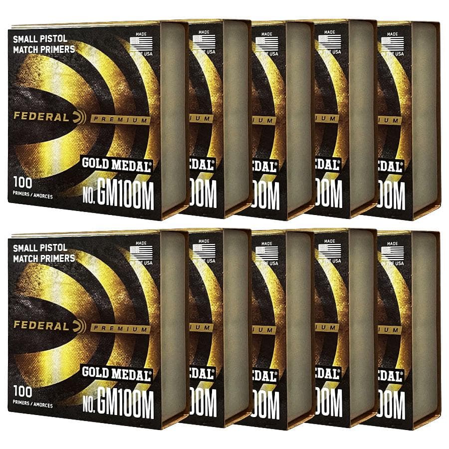 Federal Gold Medal Small Pistol Primer 1000/ct