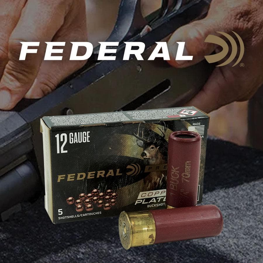 Federal Premium Vital-Shok 1 Buckshot 12 ga 2-3/4" Max 16 Pellets Ammo 5/ct