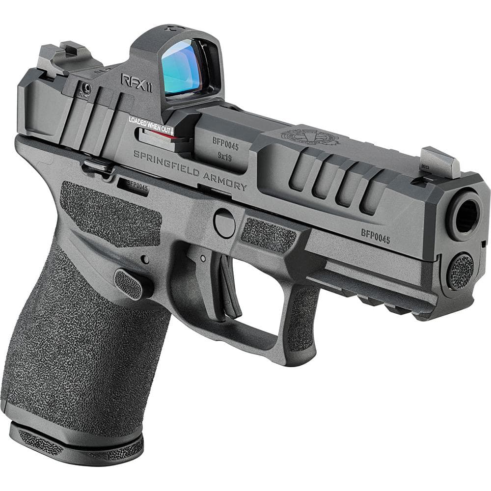 Springfield Armory Gear Pac Echelon 4.0C Handgun 9mm Luger 10rd(4) Magazines 4" Barrel Night Sights Green Dot & Bag CA Compliant